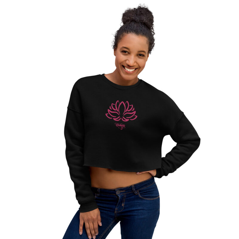 Lotus Crop Sweatshirt - Image 2