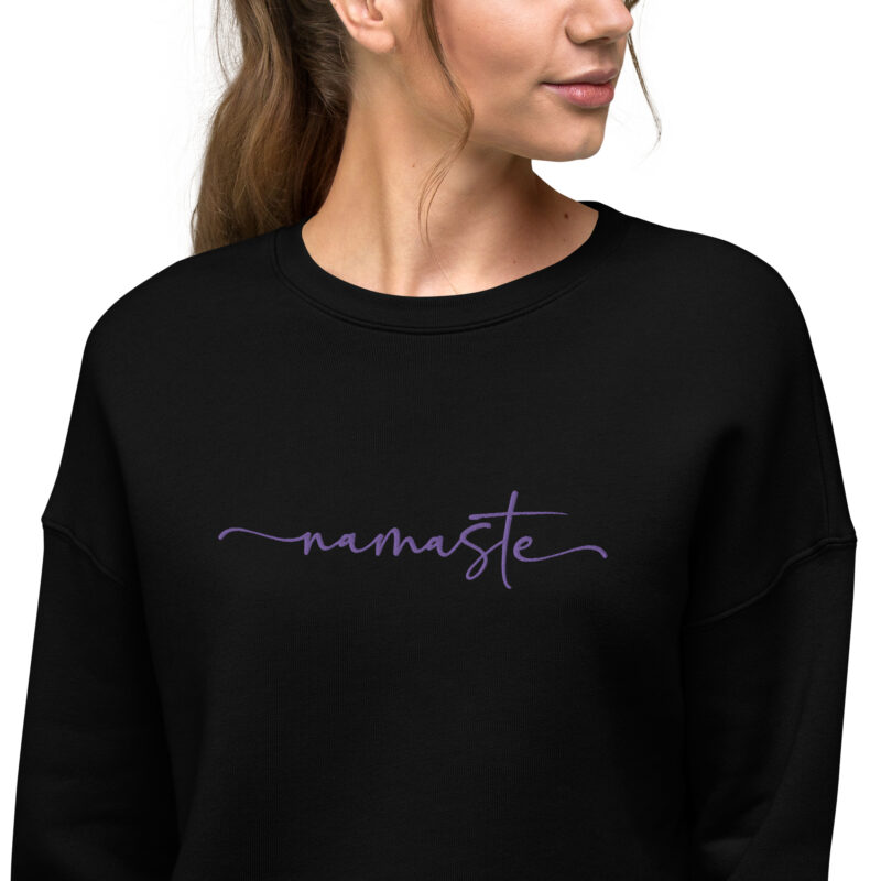 Namaste Crop Sweatshirt - Image 3