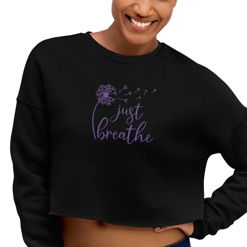 Breathe Dandelion Crop Sweatshirt - Image 3