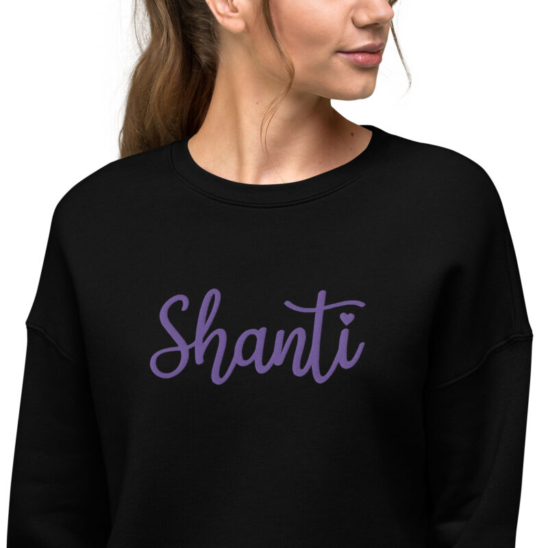 Shanti Crop Sweatshirt - Image 3