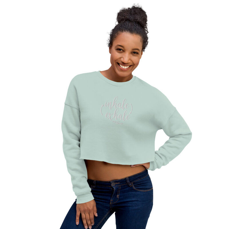 Inhale Exhale Crop Sweatshirt - Image 10