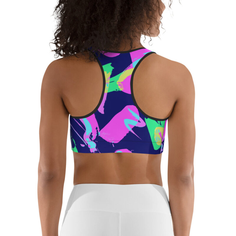 Abstract Paint Sports bra - Image 2