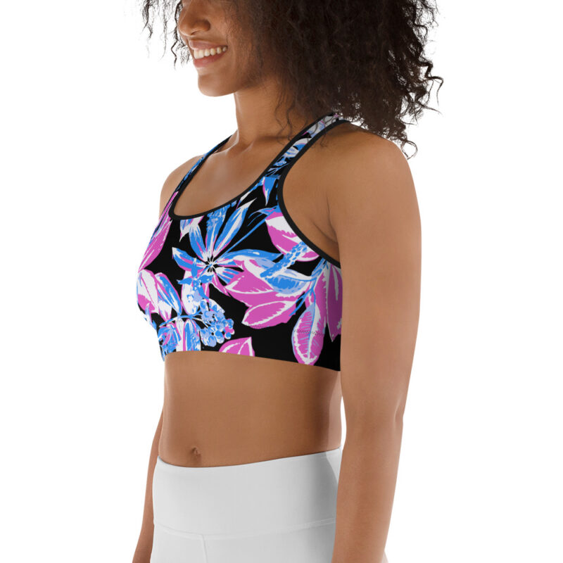 Blue Foliage Sports bra - Image 4