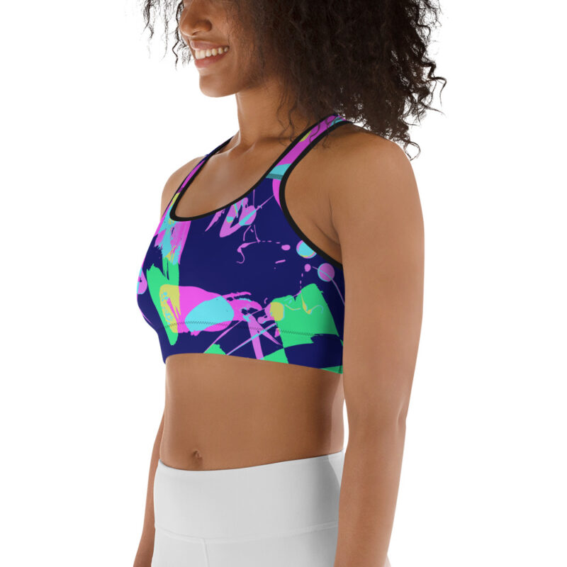 Abstract Paint Sports bra - Image 4