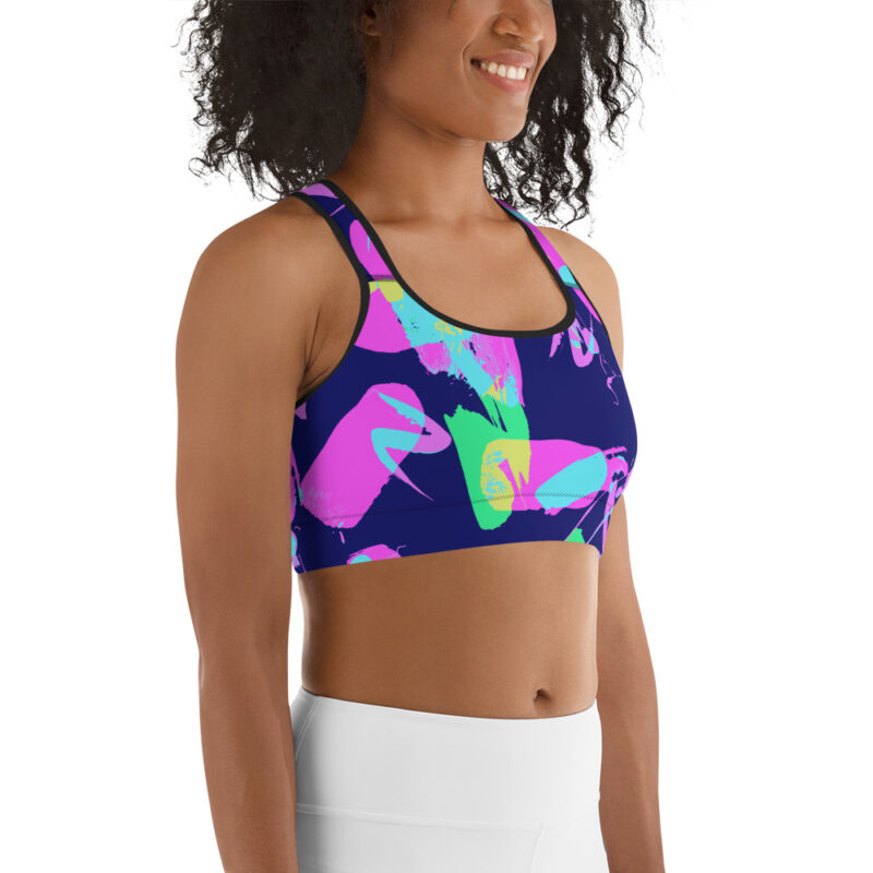 Abstract Paint Sports bra - Image 3