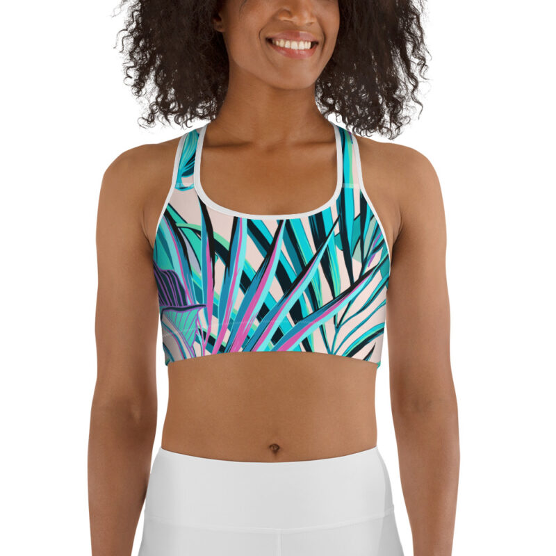 Bright Jungle Sports bra