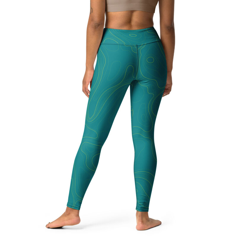 Contour Map Green Leggings - Image 4