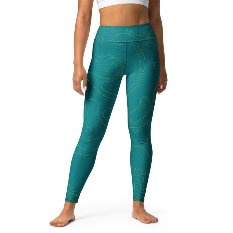 Contour Map Green Leggings