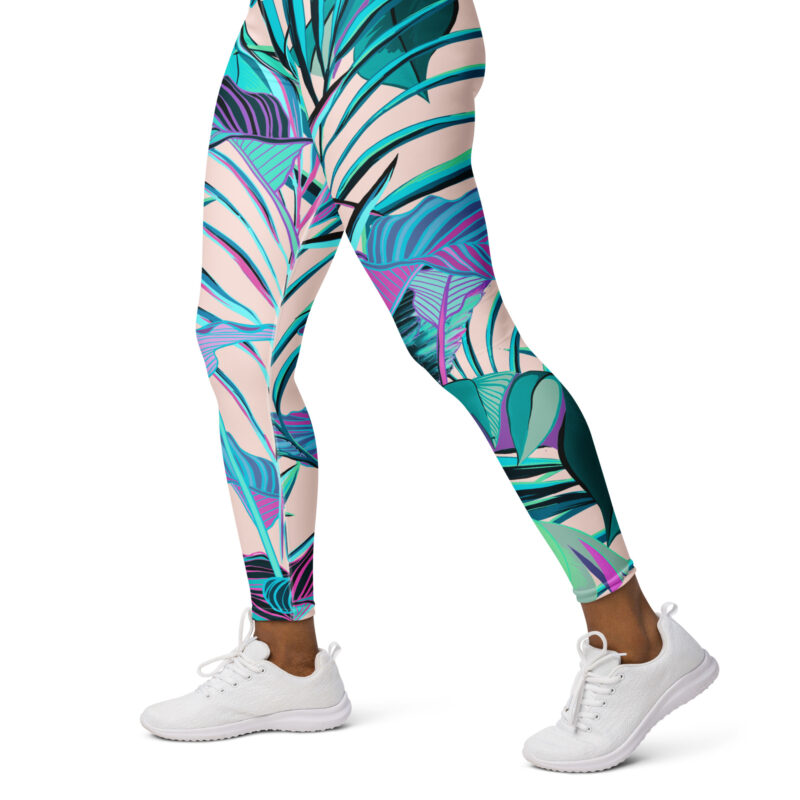 Bright Jungle Yoga Leggings - Image 3